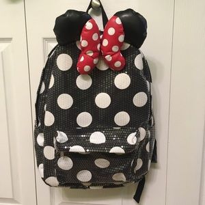 Authentic Disney Parks Minnie Sequine Backpack
